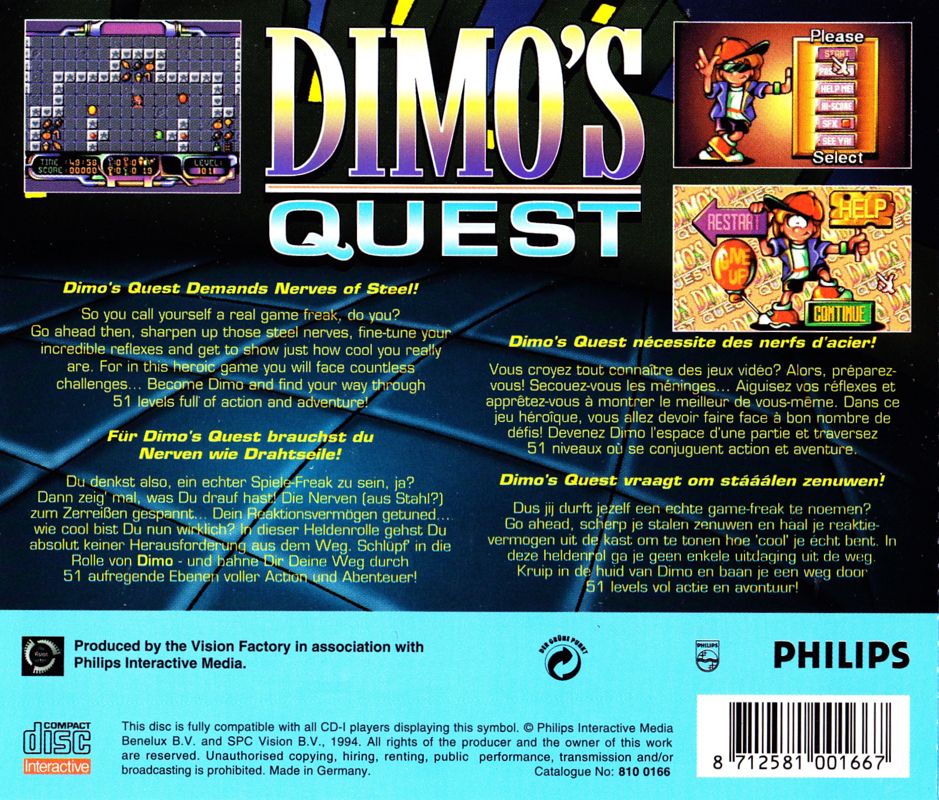 Dimo's Quest box art for CD-i